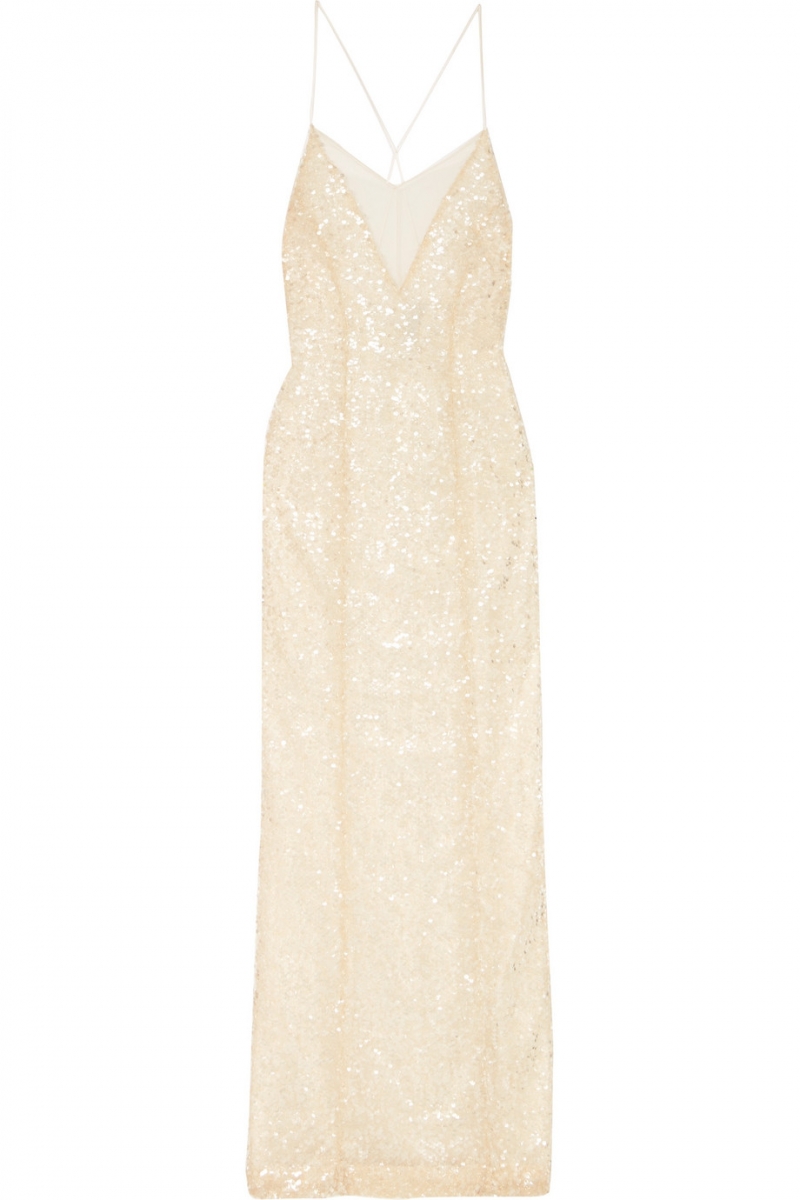 Galvan Hollywood sequins deep v gown $11,331.25 from net-a-porter
